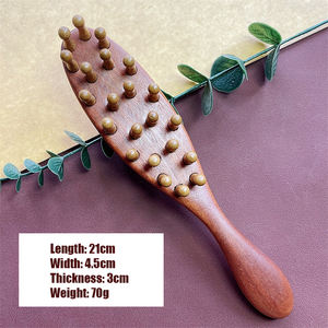 Doğal Sandal Ağacı Ahşap Bakım Tarağı Rahat Saç Bakımı Saç Yıkama Masaj Fırçası Saç Derisi Masaj Tarağı - Product Image 2