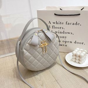 Ladies Exquisite Handbag Grid Pattern Small Fashionable PU Waterproof Zipper Closure Portable Shoulder <b>Bag</b> for Girls All Seasons - Product Image 3