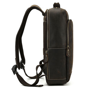 Chất Lượng Cao Biểu Tượng Tùy Chỉnh 15.6 Inch USB Sạc Cổng Unisex Kinh Doanh Du Lịch Chính Hãng Da Bò Da Máy Tính Xách Tay Không Thấm Nước - Product Image 6