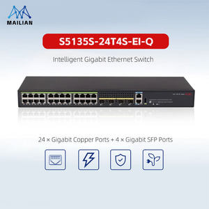Conmutador de Red S5135S-24T4S-EI-Q, 24 Puertos Eléctricos + 4 Ópticos, Nueva Generación, Conmutador Gigabit Ethernet, Conmutadores Empresariales - Product Image 1