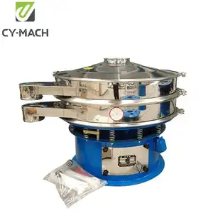 CY-MACH tri-chart vibrating screen machine powder particle liquid/round gyratory vibrating screen metal powder ultra