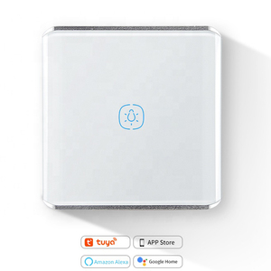Para Tuya Smart Life Zigbee Curved AG interruptores de luz de vidrio mate 10A capacidad <span class=keywords><strong>PC</strong></span> Panel táctil de aluminio compatible con Control remoto para - Product Image 6