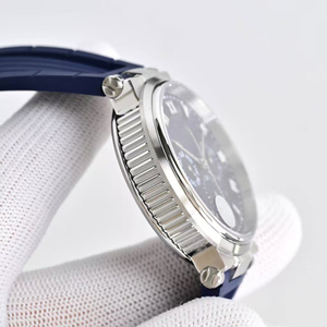 Reloj de Lujo para Hombre de Alta Calidad, Cronógrafo Automático de Élite, Cristal de Zafiro, Luminoso, Resistente al Agua, con Fecha, Esfera Azul, Correa de Goma Azul - Product Image 4