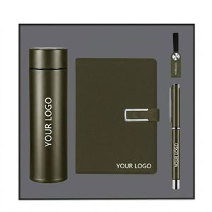 Juego de Regalo Promocional, Termo de Acero Inoxidable, Cuaderno Personalizado con Impresión UV, Bolígrafo USB, Regalo Corporativo para Hombre - Product Image 4