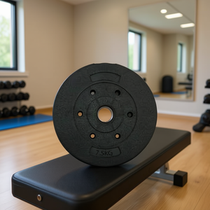Eco-Friendly <b>Small</b>-Hole 7.5kg Barbell <b>Weight</b> Plates - Product Image 2