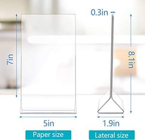 Logo personalizzato ristorante di alta qualità in plastica acrilico supporto da tavolo per Arizona Montgomery Chopin Cathead - Product Image 5