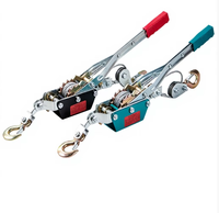 Tendeur multifonctionnel à double crochet, tendeur de câble en acier de type cliquet, tendeur manuel de traction pour travaux électriques