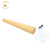 Hongshun Usine Directe Pieds En Bois pour Meubles En Bois Massif Rond Remplacement Canapé Jambes Jambes De L'armoire