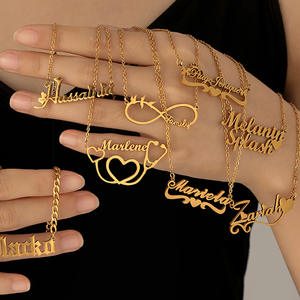 Conçu Style Confort Léger Nom Personnalisé Collier N'irrite Pas La Peau Même Porté Toute La Journée Nuit Fait Bijoux En Acier Inoxydable - Product Image 2