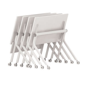 โต๊ะพับได้พร้อมล้อเลื่อน,โต๊ะเรียนหนังสือพับได้สำหรับฝึกประชุมสำนักงาน - Product Image 6