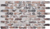NEU Panneau mural 3D en polyuréthane imitation brique de charbon de bois, style industriel moderne, revêtement mural commercial