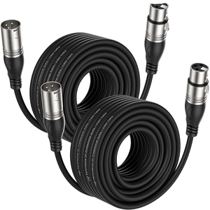 מחבר אודיו 3P נחושת איכותי, כבל מיקרופון XLR זכר לנקבה 3 פינים, 5 מטר 4 מטר 3 מטר - Product Image 1