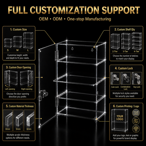 Custom Jewelry Lockable Acrylic Display <strong>Cabinet</strong> Clear Showcase for Mobile Phone <strong>Jewellery</strong> Cigarette Acrilico <strong>Cabinets</strong> - Product Image 5