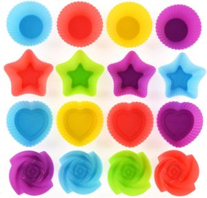 Reusable Heart Design Silicone Moulds Non-Stick Baking Cups <b>for</b> <b>Cupcake</b> Muffin & Soap Cake Commercial Buyer DIY Food Pack <b>Bag</b> - Product Image 2