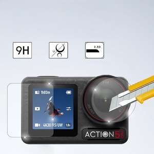 HONGDAK per DJI Action 5pro Kit con Pellicola Protettiva per Obiettivo Asta Galleggiante Custodia Impermeabile Attrezzatura per Fotocamera d'Azione per Esterni - Product Image 3