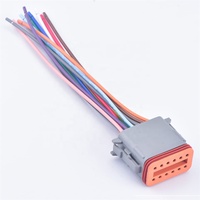 Harnais HOOHA Deutsch 12P 12 fils 16 AWG en cuivre nu avec isolation PBT, assemblage de faisceau de câbles automobile mâle/femelle DT04/Dt06 12S
