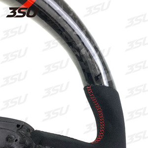 Pour <span class=keywords><strong>Lamborghini</strong></span> Gallardo URUS Aventador Hurcan LP550 LP560 LP570 Audi Q5 Sport cuir forgé volant en Fiber de carbone - Product Image 5