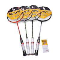 Raquette de badminton en carbone intégral personnalisée à bas prix avec sac de raquette