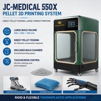 Printer 3D Pellet dengan Pencetakan Model Medis, Pengumpanan Langsung untuk Perangkat Ortotik Tulang Belakang dan Produk Fleksibel