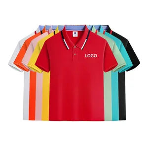 Factory Price Custom Logo School Uniform Golf Polo T Shirts Kids Polyester Shorts Sleeve T-Shirt Polo School Uniform