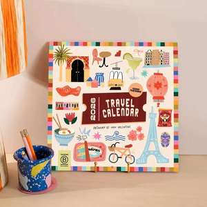 Calendario da parete illustrato ispirato ai viaggi con grafiche di cultura urbana e <span class=keywords><strong>tipografia</strong></span> pulita per il soggiorno - Product Image 5
