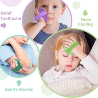 Mini-packs de gel réutilisables portables en PVC avec support en peluche pour compresses froides, premiers secours, récupération des blessures et soulagement des douleurs musculaires