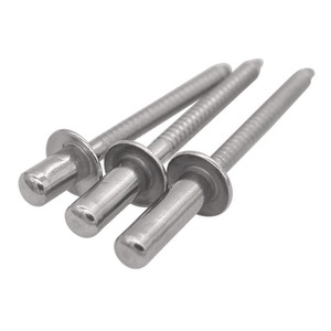 Rivets aveugles à extrémité fermée en acier inoxydable 304, corps SS304 + mandrin SS420, étanches R - Product Image 1