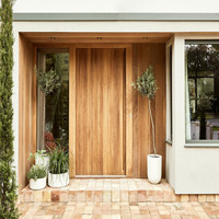 Portes d'entrée en bois massif sur mesure pour projets de villas