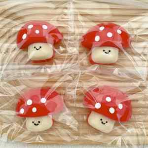 New Lovely 8cm Mushroom TPR <b>Squishy</b> Toy Stress Relief Creative Gift Portable for Kids Adults for a Relax Time - Product Image 2
