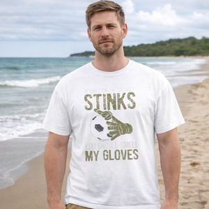 Camiseta personalizada divertida con la frase «si crees que mi actitud es una mierda», camiseta gráfica de algodón, regalo ideal para portero de fútbol - Product Image 5