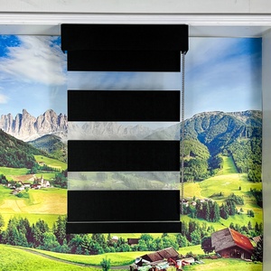 Stores enrouleurs électriques zébrés intégrés pour la décoration intérieure, avec tissu imperméable et contrôle de la lumière occultant - Product Image 2