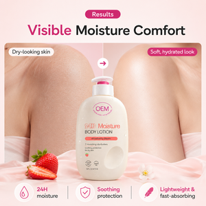 Serie de Lociones Corporales de Marca Privada, Crema Corporal Hidratante 24H, Hidratante de Rápida Absorción para Piel Seca, Aroma Personalizado - Product Image 4
