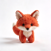 Vente directe du fabricant : adorable peluche renard orange, animal en peluche personnalisé pour enfants et cadeaux, peluche personnalisée
