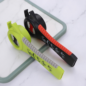 Outils de cuisine multifonctionnels, poignée en plastique souple, ouvre-boîte manuel en acier inoxydable 5 en 1 - Product Image 3
