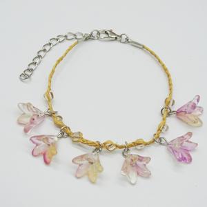 Venta caliente colorido Boho cuentas tobilleras multicapa paja tejida flor Bohemia tobillo pulsera mujer playa pie Decoración - Product Image 2