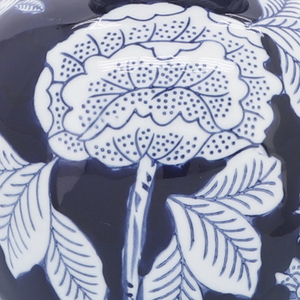 Jarrón de cerámica floral, azul y blanco, de porcelana, decorativo, para mesa, sala de estar, dormitorio, oficina, decoración. - Product Image 6