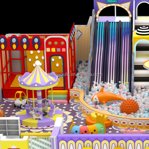 Estructura de juego multinivel: Tobogán, <span class=keywords><strong>camino</strong></span> sensorial, juegos de rompecabezas AR Ball Pit-Patio de juegos interior duradero para niños de 3 a 12 años - Product Image 6