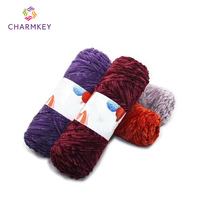 Fil Chenille de haute qualité brillant 41 couleurs 100g Polyester Chenille gros fil pour le tissage à la main