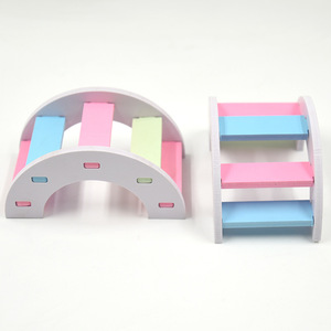 Puente arqueado Crown Asia para hámsteres, 12x7x6cm, PVC, colorido, juguete seguro para trepar para mascotas pequeñas - Product Image 2