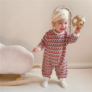 Peleles de punto de otoño para bebés, mono cálido, monos de invierno, ropa de <span class=keywords><strong>niña</strong></span> para recién nacidos, ropa de Navidad - Product Image 3