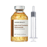 Ampolla Facial Blanqueadora e Hidratante de Marca Privada BLIW, Reduce el Enrojecimiento y las Manchas Oscuras, con Ácido Kójico, Cúrcuma, Niacinamida, para una Piel Radiante