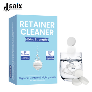 Tablettes effervescentes nettoyantes pour appareils dentaires, blanchissantes et anti-plaque, les plus vendues, approuvées CE et FDA - Product Image 1
