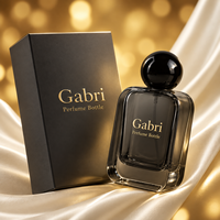 Flacon de parfum vide personnalisé avec boîte, flacon de parfum à vaporisation fine 100 ml, étiquette privée OEM, flacon de parfum de luxe 50 ml avec boîte