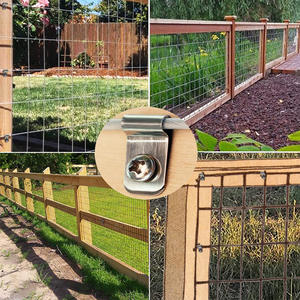 Clips de fil agricole, 100 par paquet. Clips de <span class=keywords><strong>fixation</strong></span> pour clôture. Convient pour l'installation de clôtures en fil métallique soudé sur des clôtures en bois. - Product Image 4