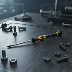 Tournevis micro-plate Wera ESD-Safe avec manche en plastique et finition chromée, personnalisation OEM pour la réparation de dispositifs électroniques de précision - Product Image 4