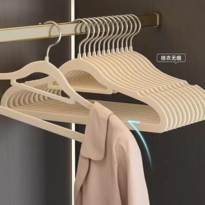 Perchas para Ropa con Revestimiento Flocado, Plástico Grueso Antideslizante, Organizador para el Hogar, Perchas para Guardar Ropa de Adultos, Forma Rectangular - Product Image 2