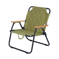 Chaise de camping pliante moderne en aluminium personnalisée, portable et facile à plier pour les événements et les voyages