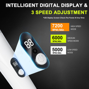 Professional <b>USB</b> Charging 3 Speeds Electric Rechargeable Pet Nail Trimmer with <b>LED</b> <b>Light</b> Dog Cat Nail Grinder - Product Image 5