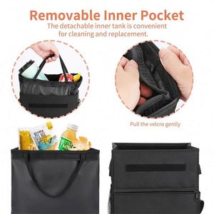 Muestra Gratis de Contenedor de Basura Impermeable para Auto, Organizador de Auto a Prueba de Fugas, Bolsa de Basura Impermeable para Auto con Tapa - Product Image 6