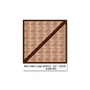 Sciarpa triangolare multifunzionale 60x135 cm per un utilizzo versatile con design a motivi - Product Image 3